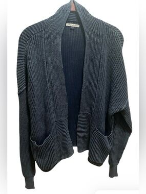 American Eagle Women’s Heathered  Blue  Cardigan Sweater Size M